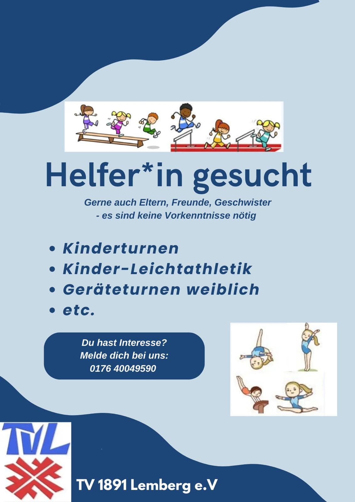 Helfer*in gesucht
