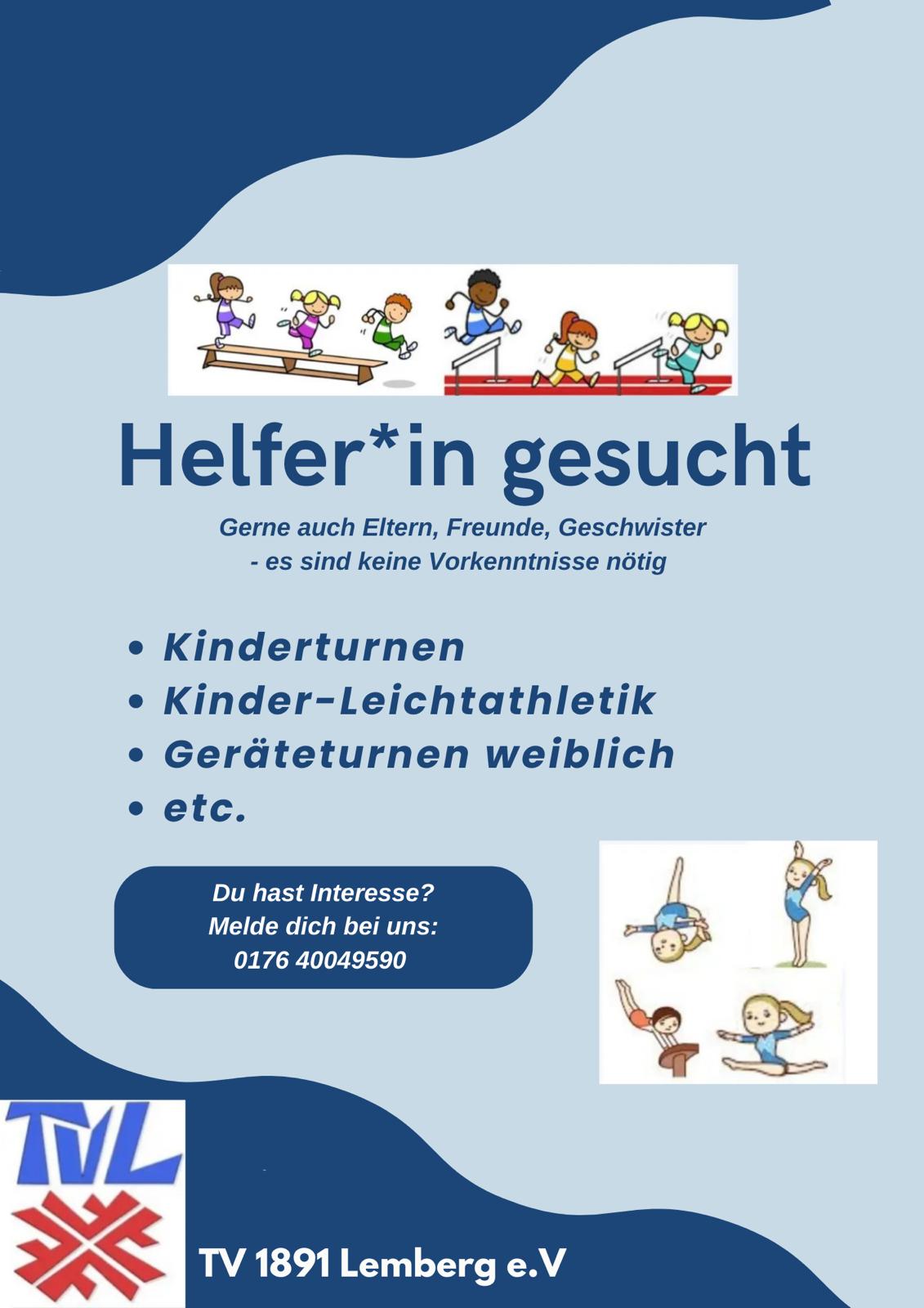 Helfer*in gesucht